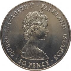 50 Pence - Elizabeth II British Rule