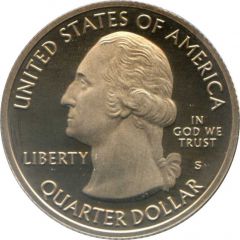 1/4 Dollar `Washington Quarter` El Yunque National Forest, Puerto Rico