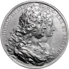 The royal couple - Ferederick I and Ulrike Eleonore