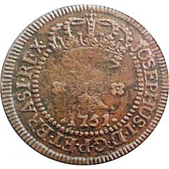 10 Réis - José I Rio de Janeiro and Bahia Mints