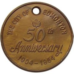 Medal - 50th Anniversary of Edmonton Alberta