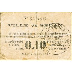 10 Centimes - Chambre de Commerce de Sedan 08