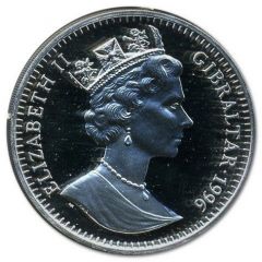 1 Crown - Elizabeth II Roses, Silver Proof