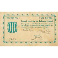 1 Peseta Bellcaire d`Urgell