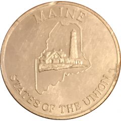 Token - Shell’s States of the Union Coin Game, Version 2 Maine / Wisconsin