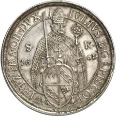1 Thaler - Julius Echter of Mespelbrunn