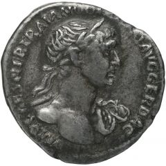 Denarius - Trajan P M TR P COS VI P P S P Q R FORT RED, Fortuna