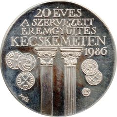 Medal - 20-year-old organised coin collection in Kecskemét