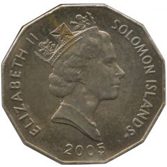 50 Cents - Elizabeth II 3rd portrait, non-magnetic