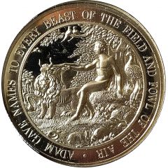 Medal - Thomason Medallic Bible Adam gave names to every beast of the field and fowl of the air, #1 of 60