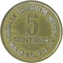 5 Centimos - Cooperativa La Económica Obrera