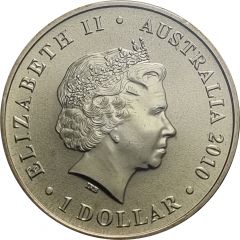 1 Dollar - Elizabeth II 4th Portrait - Year of the Tiger