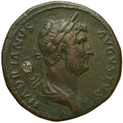 Sestertius - Hadrian FELICITATI AVG P P COS III S C