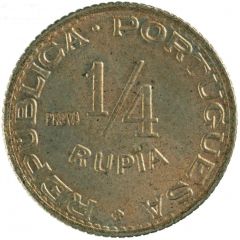 1/4 Rupia - Republic Pattern, Lisboa mint