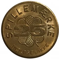 25 Spillemærke - Indløses Ikke
