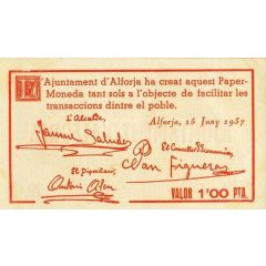 1 Peseta Alforja