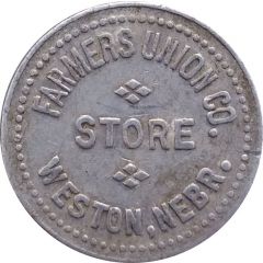 25 Cents - Farmers Union Company Store Weston, Nebraska