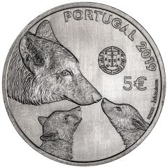 5 Euros Iberian wolf