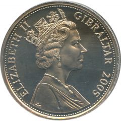 1 Crown - Elizabeth II Sir Thomas Masterman Hardy
