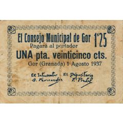 1.25 Pesetas Gor