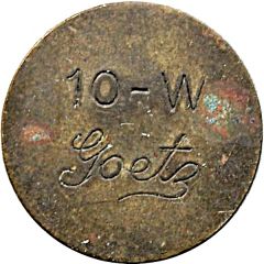 Telephone Token - Goetz 10-W Chicago, Illinois