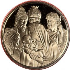 Holiday Greeting Card Medal - Adoration of the Magi