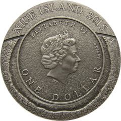 1 Dollar - Elizabeth II Wolfe Creek Meteorite Crater