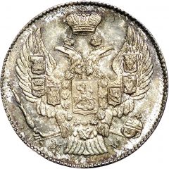 40 Groszy / 20 Kopěek - Nikolai I Warszawa mint