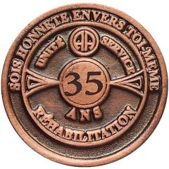 AA Token - Alcoholics Anonymous 35 years