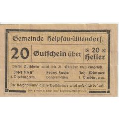 20 Heller Helpfau-Uttendorf