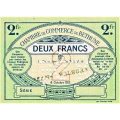 2 Francs - Chambre de Commerce de Béthune 62