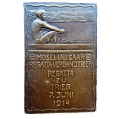Plaquette - Rowing Regatta on the Mosel River Trier