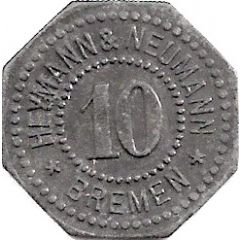 10 Pfennig - Bremen Heymann and Neumann