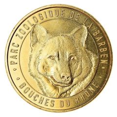Monnaie de Paris Tourist Token - Bouches-du-Rhône Parc zoologique de la Barben - Le loup