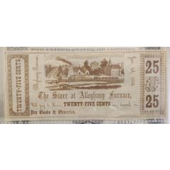 25 Cents The Store at Alleghany Furnace
