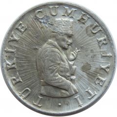 10 Lira crescent to left