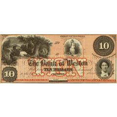 10 Dollars Bank of Weston - Virginia