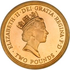2 Pounds - Elizabeth II World War II, Gold Proof