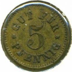 5 Pfennig Familien-Verein Providentia Offenbach
