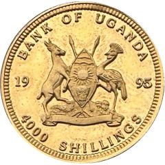 4000 Shillings Elephants; Pattern