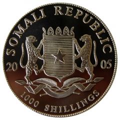 1000 Shillings Elephant, Silver Bullion Coinage