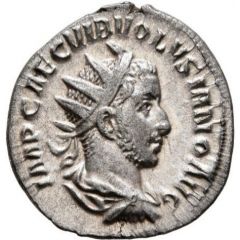 Antoninianus - Volusianus IVNONI MARTIALI, Juno