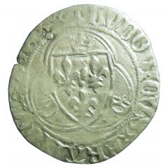 Blanc with crown - Louis XI