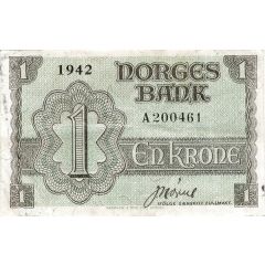 1 Krone - Haakon VII Government in exile, exchangenotes