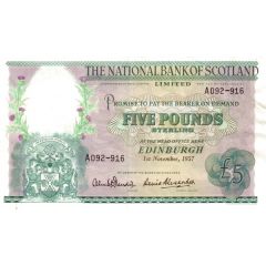 5 Pounds National Bank of Scotland