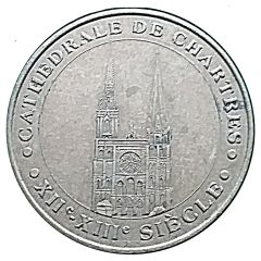 Monnaie de Paris Tourist Token - Cathédrale de Chartres XIIe-XIIIe s.