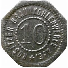 10 Pfennig - Rositz Braunkohlenwerke A.G.