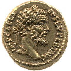 Aureus - Septimius Severus P M TR P II COS II P P, Victory