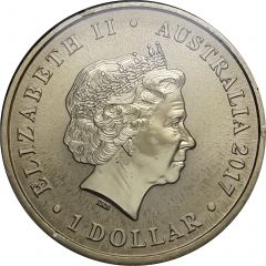 1 Dollar - Elizabeth II 4th Portrait - 70th Wedding Anniversary