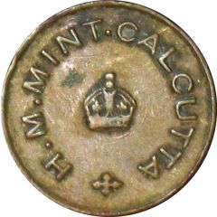 1/2 Anna Mint Canteen Token